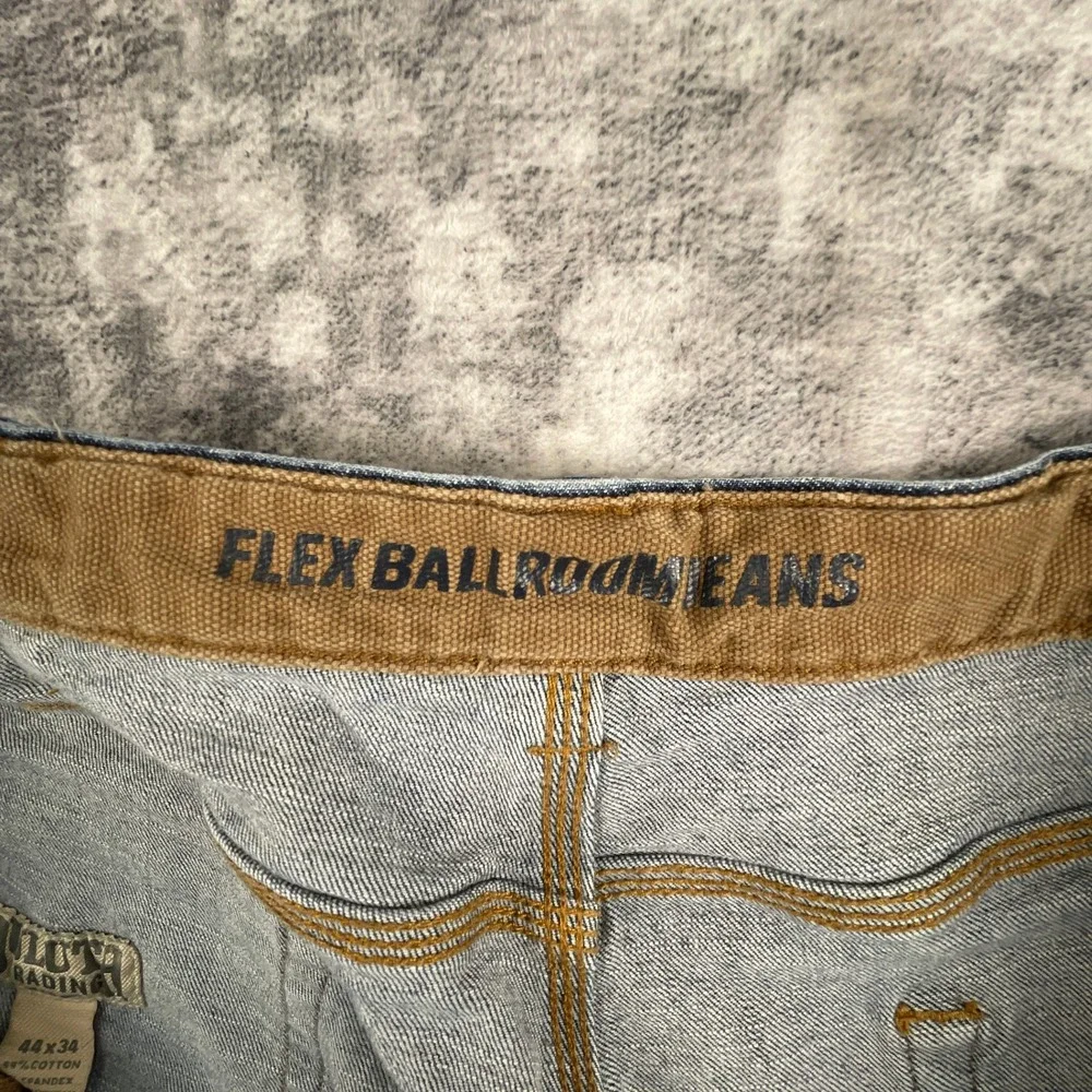 Duluth Trading Co Flex Ballroom Jeans Mens‎ 44x34 Blue Workcore Utility Pants